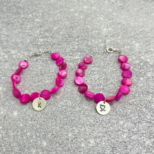 Hot Pink for Breast Cancer Bracelet