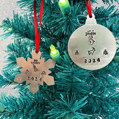 12.13.25 Hand Stamped Ornaments Workshop
