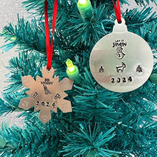 12.13.25 Hand Stamped Ornaments Workshop