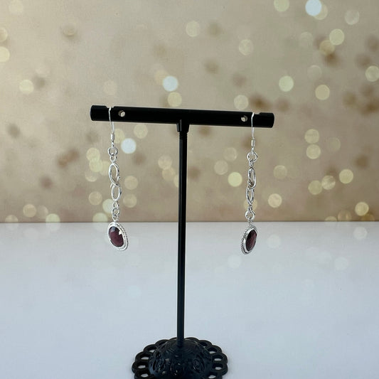 Elegant Garnet Earrings