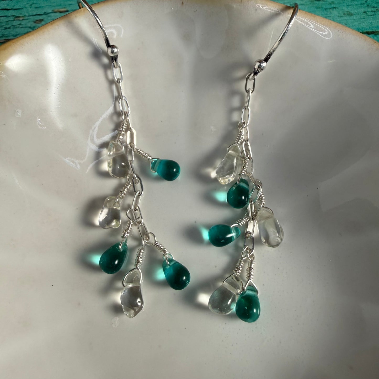 Blooming Green Earrings