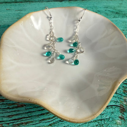 Blooming Green Earrings