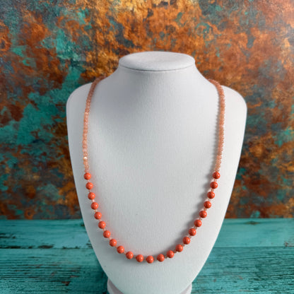 Peachy Moonstone Necklace