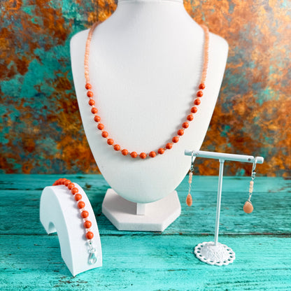 Peachy Moonstone Necklace