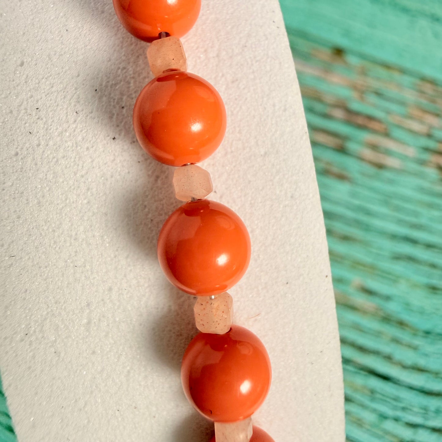 Peachy Moonstone Bracelet