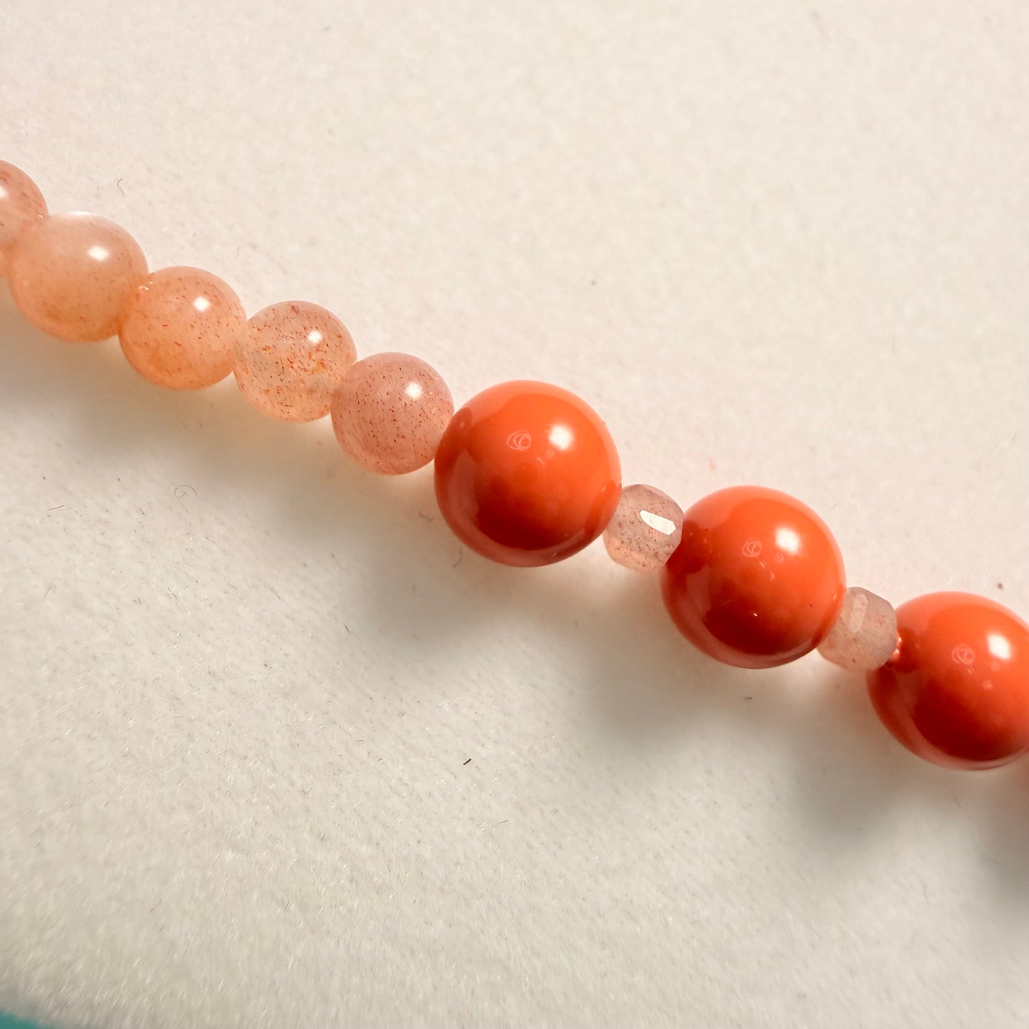 Peachy Moonstone Necklace