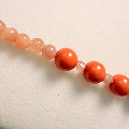 Peachy Moonstone Necklace