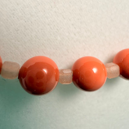 Peachy Moonstone Necklace