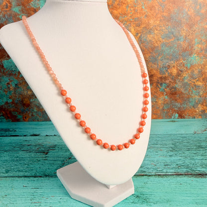 Peachy Moonstone Necklace