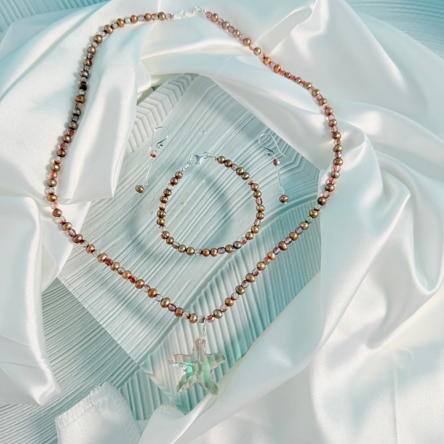 Copper Pearl Bracelet