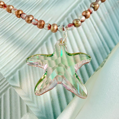 Purple Haze Starfish Necklace