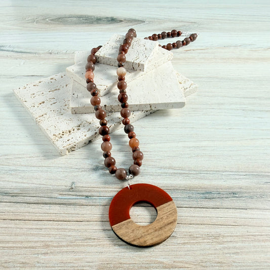 Red Sesame Jasper Necklace