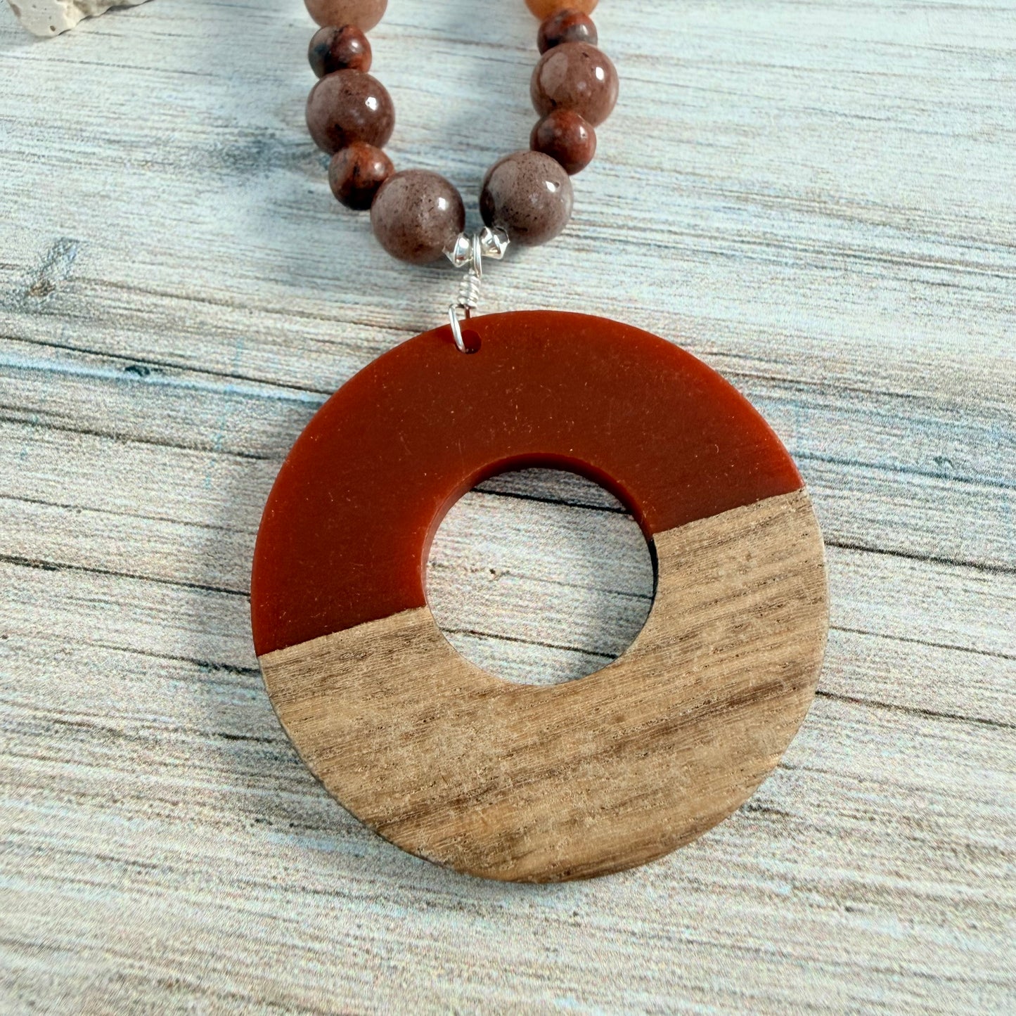 Red Sesame Jasper Necklace