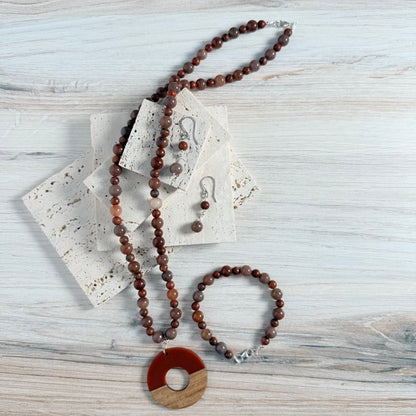 Red Sesame Jasper Earrings