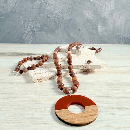Red Sesame Jasper Necklace