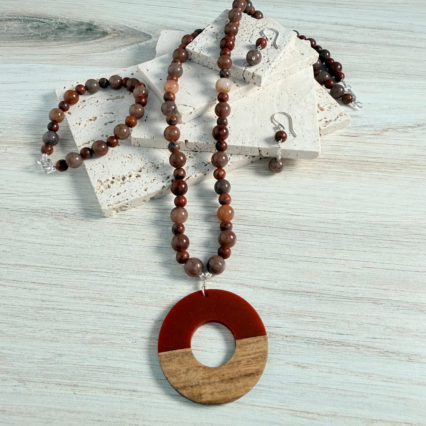 Red Sesame Jasper Bracelet