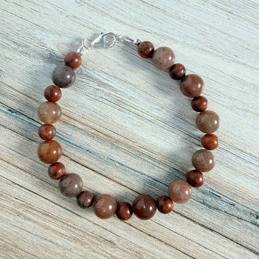 Red Sesame Jasper Bracelet
