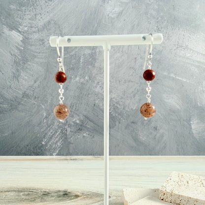 Red Sesame Jasper Earrings