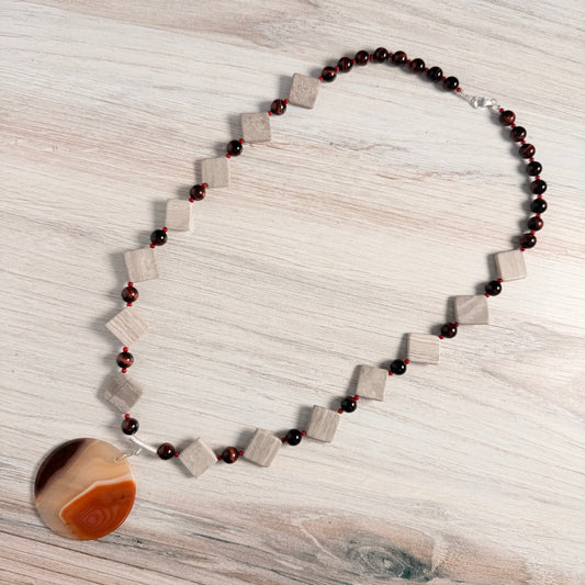 Red Tiger Eye Necklace