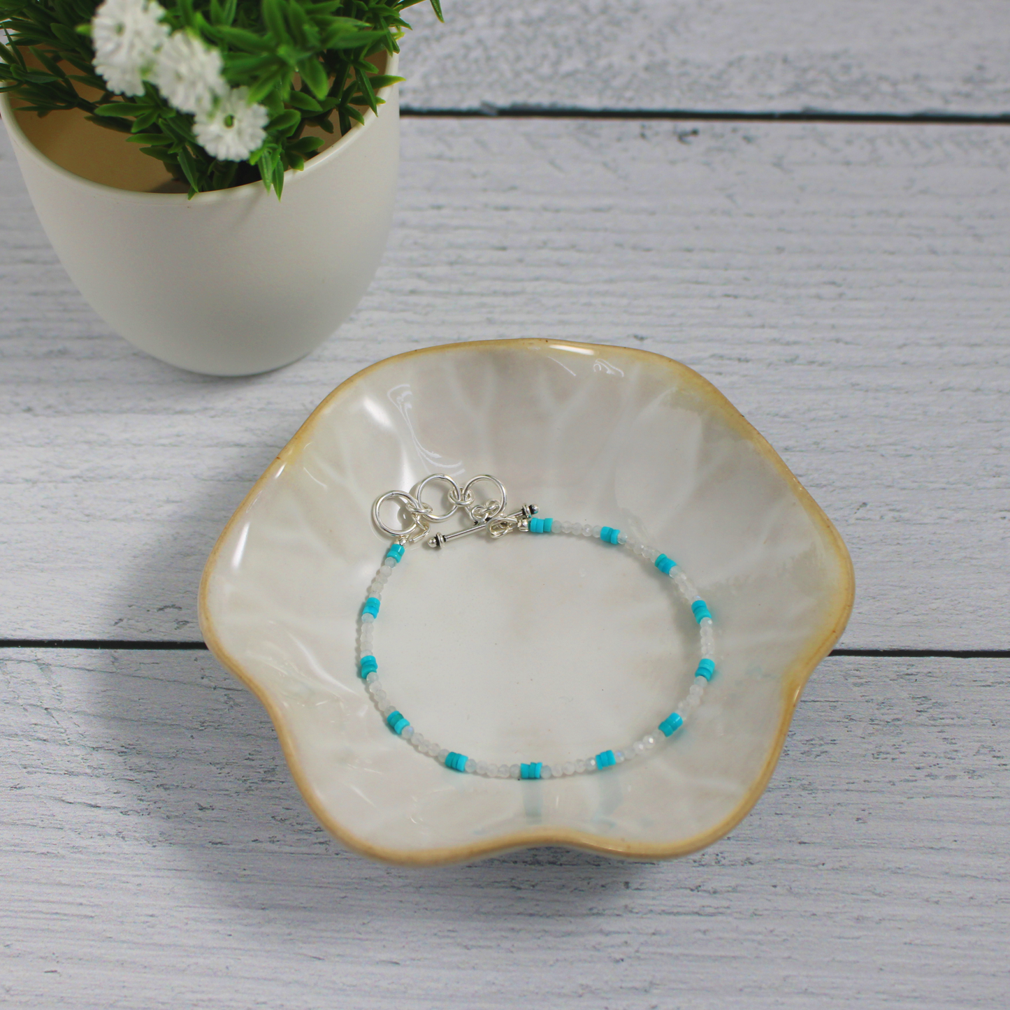 Icy Moonstone Bracelet