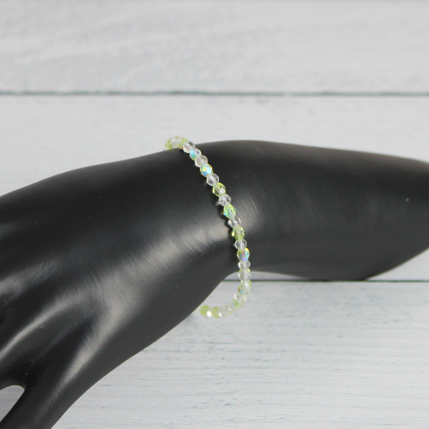 Simple Quartz & Czech Crystal Bracelet