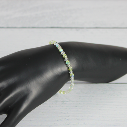 Simple Quartz & Czech Crystal Bracelet