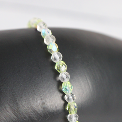 Simple Quartz & Czech Crystal Bracelet