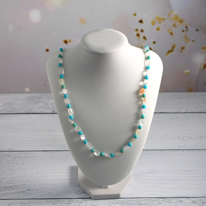 Cool Quartz & Jasper Necklace
