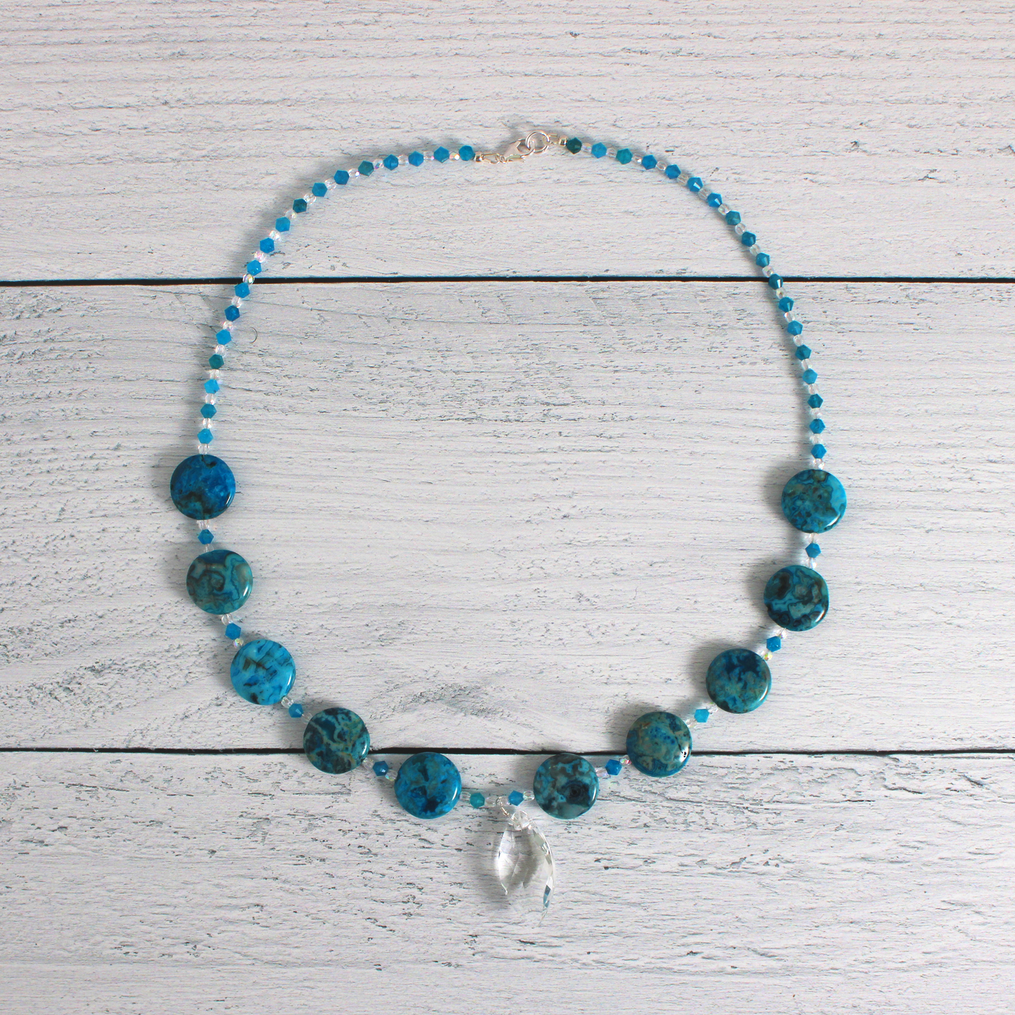 Icy Quartz & Agate Necklace