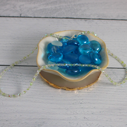 Simple Quartz & Czech Crystal Necklace