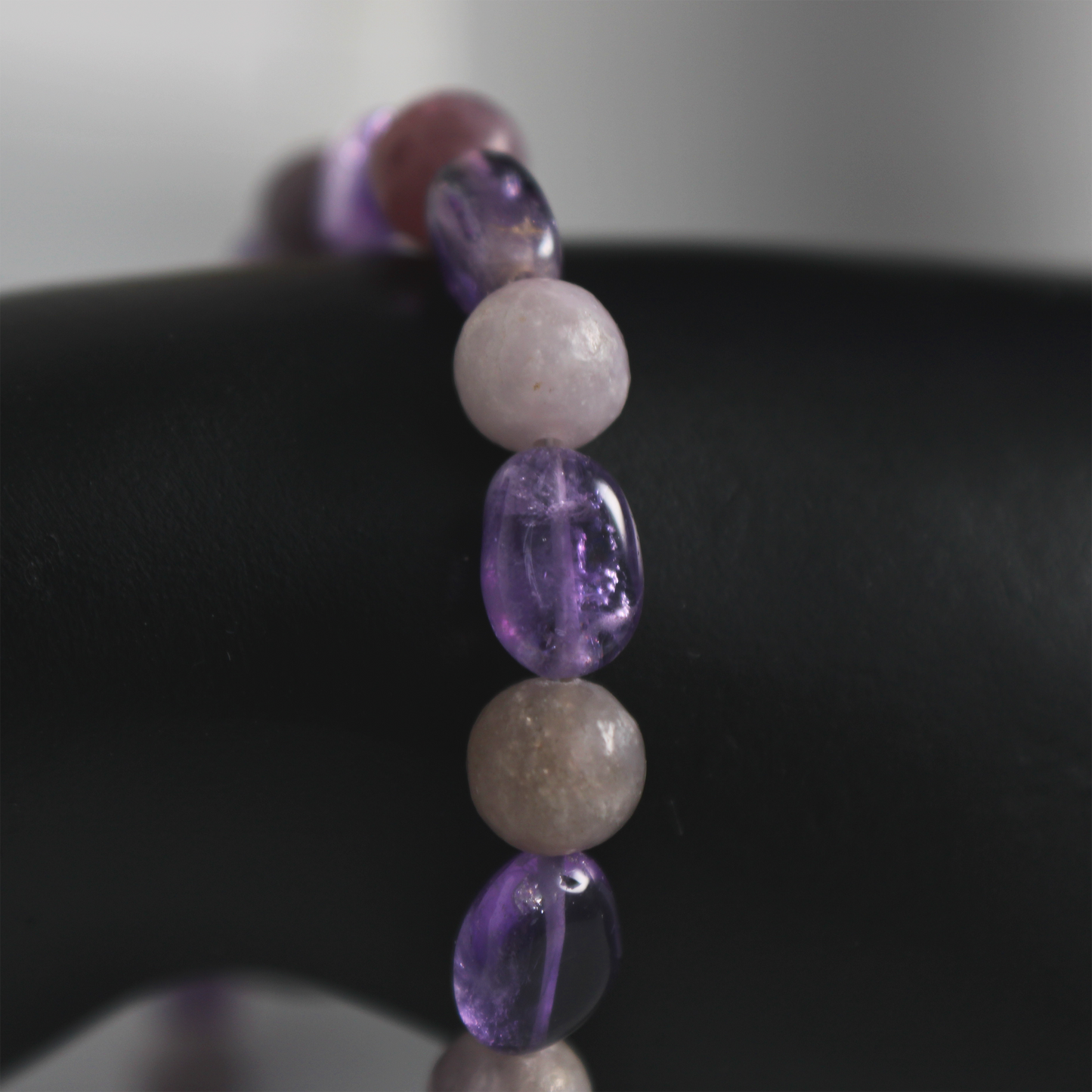 Lilac Stone & Amethyst Bracelet