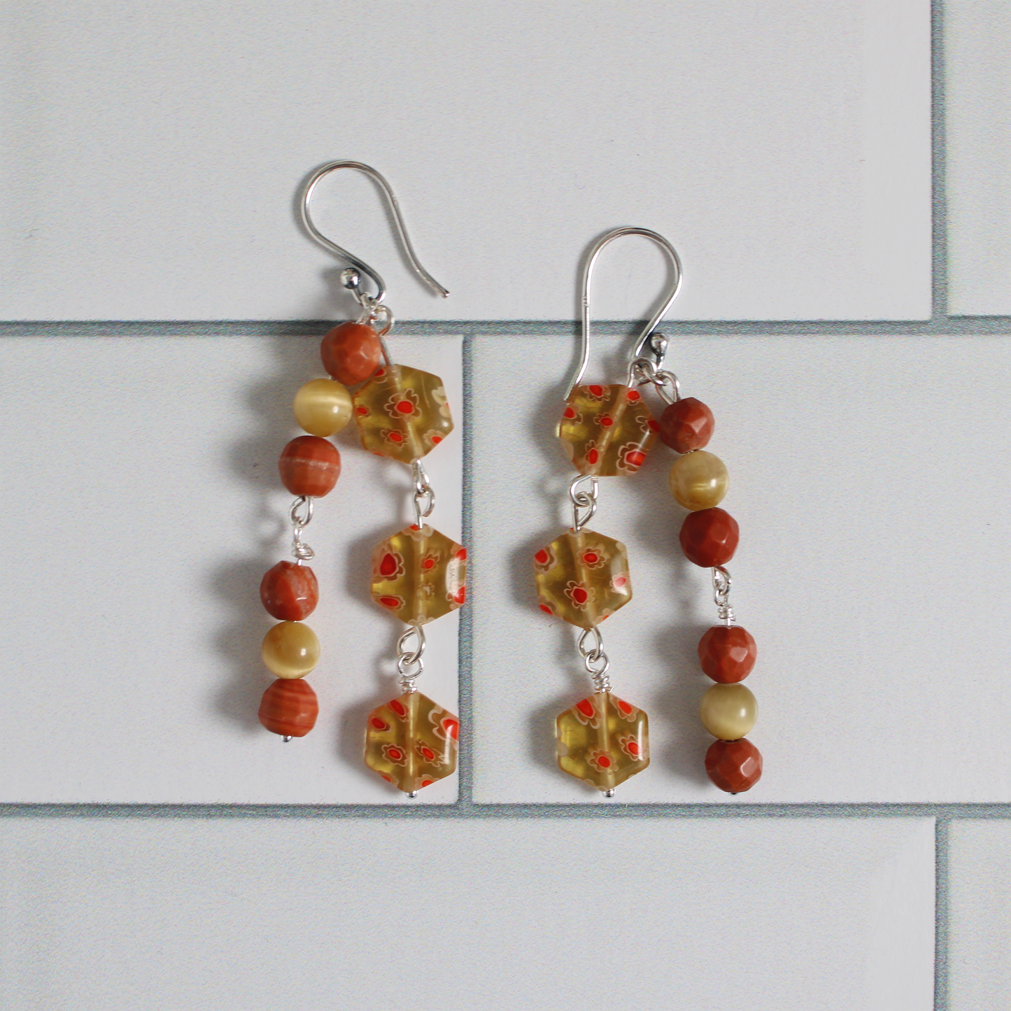 Eye on Millefiori Earrings