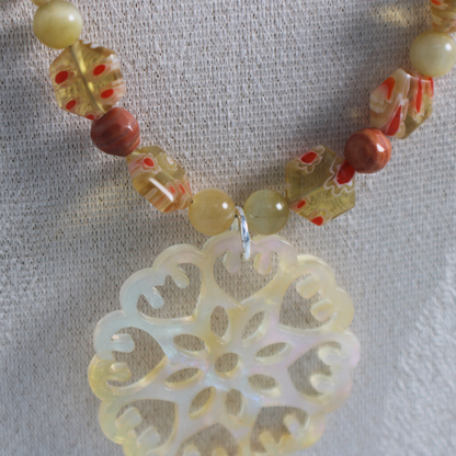 Eye on Millefiori Necklace
