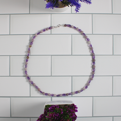 Lilac Stone & Amethyst Necklace
