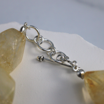 Citrine Nugget Bracelet