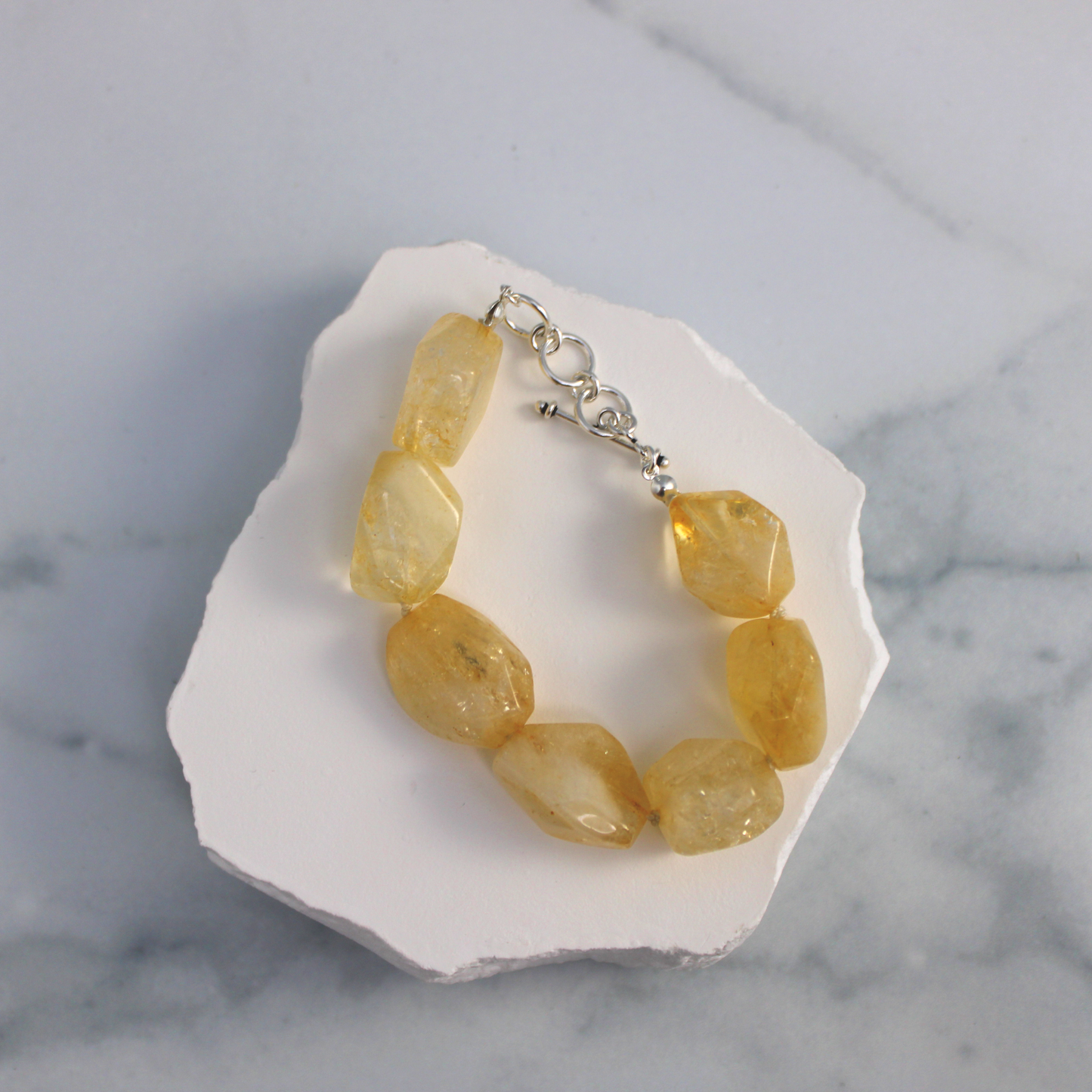 Citrine Nugget Bracelet