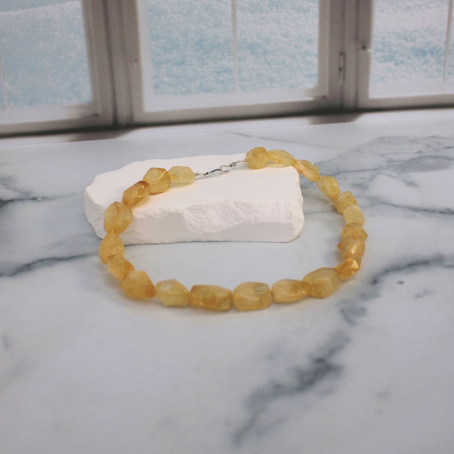 Citrine Nugget Necklace
