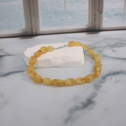 Citrine Nugget Necklace
