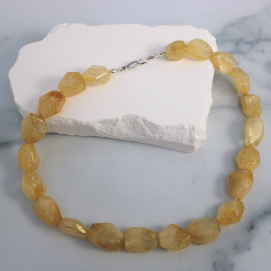 Citrine Nugget Necklace