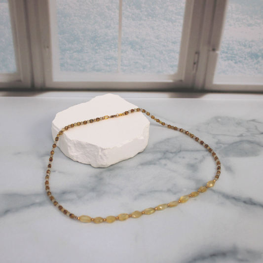 Citrine & Quartz Necklace