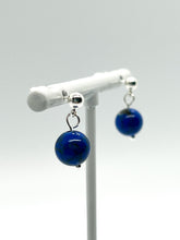 Load image into Gallery viewer, Cobalt Mosaic Shell Earrings
