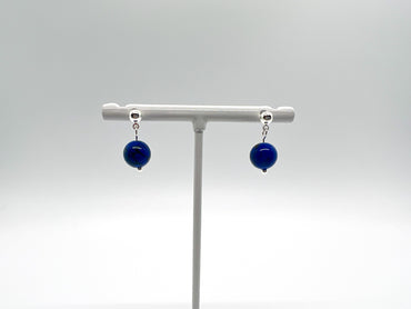 Cobalt Mosaic Shell Earrings