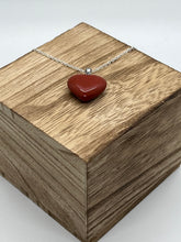 Load image into Gallery viewer, Red Jasper Heart Necklace