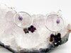 Golden Purple & Crocus Petal Czech Glass Earrings