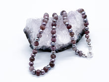 Load image into Gallery viewer, Lilac Stone &amp; Pearl Necklace
