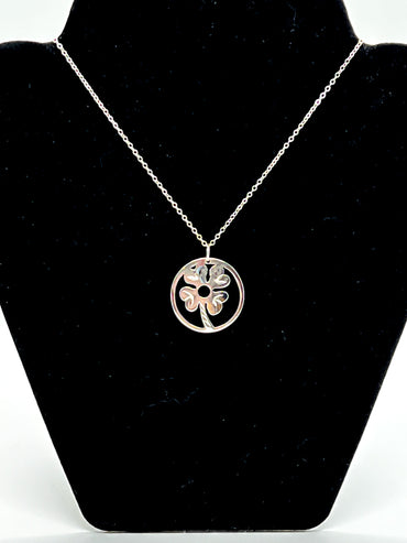 Sterling Silver Shamrock Necklace