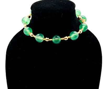 Green Aventurine Wrap Bracelet