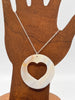 Shell Heart Silver Necklace