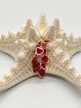 Load image into Gallery viewer, Red Heart Cluster Necklace